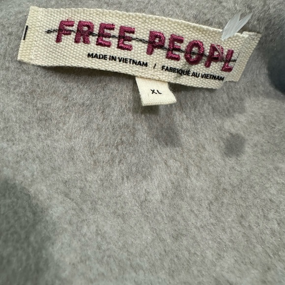 NWOT Free People Wool Look MINA jacket High end Free People Light gray flaw XL - Picture 7 of 13